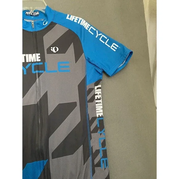 Pearl Izumi Cycling Jersey Men's Large Elite Series Gray Toyota Biking Full Zip - Picture 4 of 16